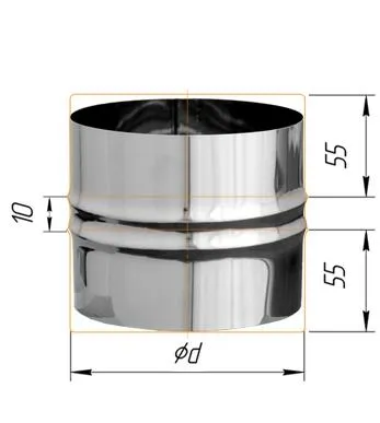адаптер феррум пп для печи нержавеющий (430/0,5 мм) ф115