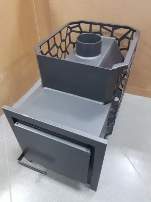 печь для бани сталь-мастер рада 4 14м дверка стальная антрацит дровяная сетка