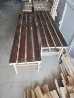 лавка 1000*400*480, липа , горячего тиснения венге, пэм