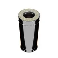 дымоход craft утепленный нержавеющий (316/0,8/304/0,5) ф150/250 l=0,5м по воде черный cerablanket