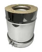 дымоход craft утепленный нержавеющий (316/0,8/304/0,5) ф130/230 l=1м по воде, cerablanket 