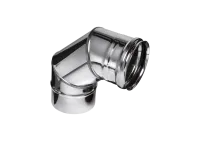 колено феррум угол 90°, нержавеющее (304/0,8мм), ф115