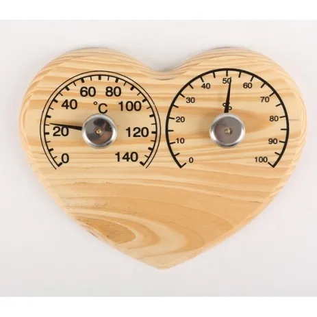 термометр с гигрометром "сердце"