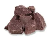 камень для бани изистим кварцит малиновый колотый 20 кг 