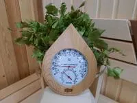 термометр с гигрометром банная станция капля канадский кедр, th-13r, 212f, банный эксперт