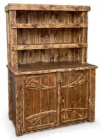 буфет №2 194см массив сосны старение, палисандр, ирб