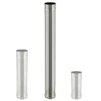 воздуховод сталь-мастер дымоход оцинкованная сталь толщина 0,5 мм ф 130 l=1,0 м #