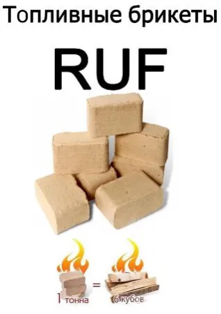 брикеты топливные ruf (10кг)