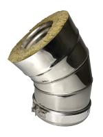 колено craft утепленное угол 135° нержавеющее (304/0,5/304/0,5мм), ф150/200, по воде