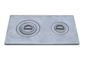 плита чугунная п-2-3 с конфорками цельная 710*410*15мм тверь